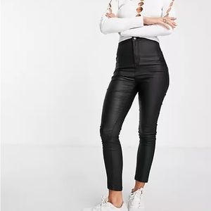 VICE HIGH WAISTED COATED SKINNY JEANS